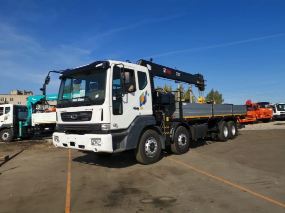 DAEWOO Novus CR9CS 8х4 бортвой с КМУ HIAB 270