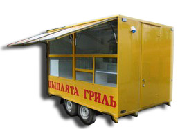 Прицеп торговый гриль